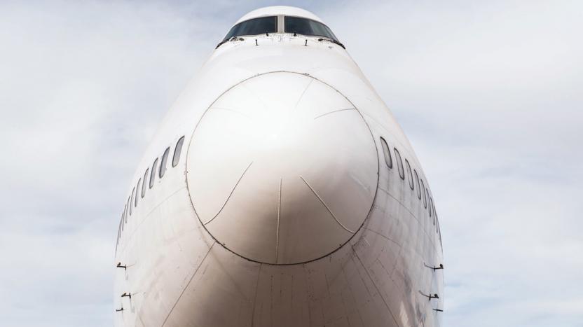 Nose of a jumbo jet