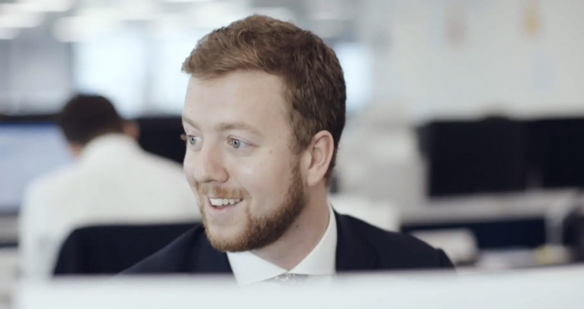 Employee at desk